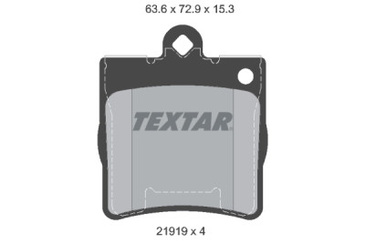 Plaquettes de frein TEXTAR 2191901