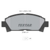 Plaquettes de frein TEXTAR 2196102