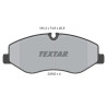 Plaquettes de frein TEXTAR 2206201