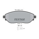Plaquettes de frein TEXTAR 2208701