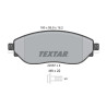 Plaquettes de frein TEXTAR 2208701