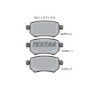 Plaquettes de frein TEXTAR 2234901