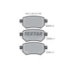 Plaquettes de frein TEXTAR 2234901