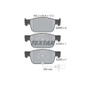 Plaquettes de frein TEXTAR 2238301