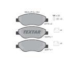 Plaquettes de frein TEXTAR 2247601