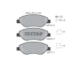 Plaquettes de frein TEXTAR 2247601
