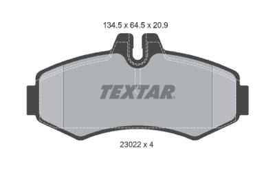 Plaquettes de frein TEXTAR 23022 01