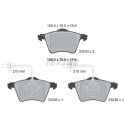 Plaquettes de frein TEXTAR 23034 01