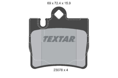 Plaquettes de frein TEXTAR 23078 01