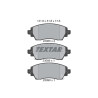 Plaquettes de frein TEXTAR 2308801