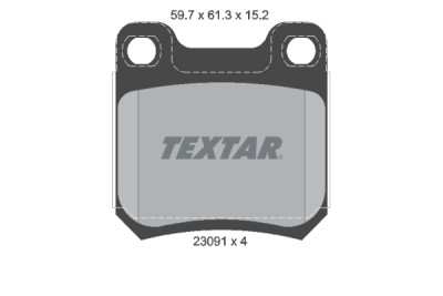 Plaquettes de frein TEXTAR 2309102