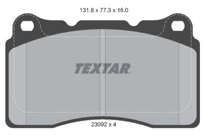 Plaquettes de frein TEXTAR 2309203