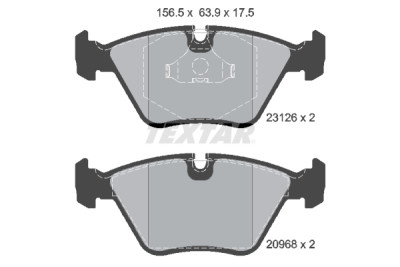 Plaquettes de frein TEXTAR 23126 01