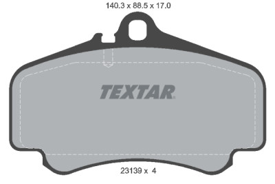 Plaquettes de frein TEXTAR 23139 01