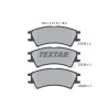 Plaquettes de frein TEXTAR 2323802