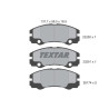 Plaquettes de frein TEXTAR 23250 01