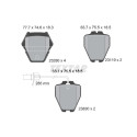 Plaquettes de frein TEXTAR 2328001