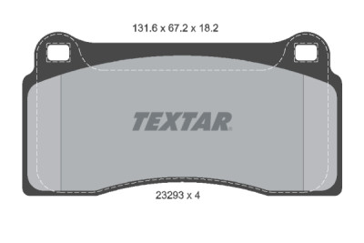 Plaquettes de frein TEXTAR 23293 01