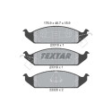 Plaquettes de frein TEXTAR 23318 01