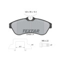 Plaquettes de frein TEXTAR 2340902