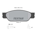 Plaquettes de frein TEXTAR 23423 01