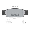 Plaquettes de frein TEXTAR 23423 01