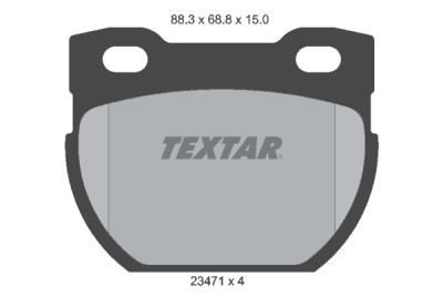 Plaquettes de frein TEXTAR 23471 01
