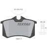 Plaquettes de frein TEXTAR 23554 01