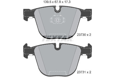Plaquettes de frein TEXTAR 2373001