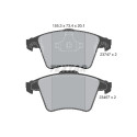 Plaquettes de frein TEXTAR 2374702