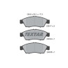 Plaquettes de frein TEXTAR 23817 01