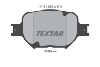 Plaquettes de frein TEXTAR 23864 01