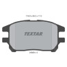Plaquettes de frein TEXTAR 23929 01