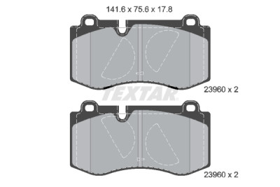 Plaquettes de frein TEXTAR 23960 01