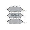 Plaquettes de frein TEXTAR 2397406