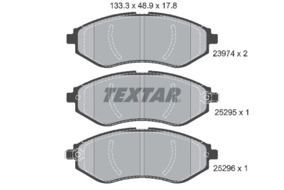 Plaquettes de frein TEXTAR 2397406