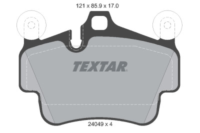 Plaquettes de frein TEXTAR 2404901