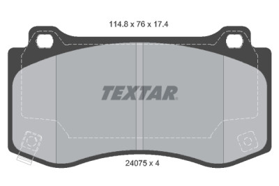 Plaquettes de frein TEXTAR 2407501