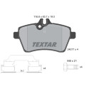 Plaquettes de frein TEXTAR 2407702