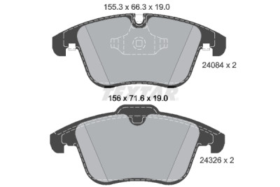 Plaquettes de frein TEXTAR 24084 01