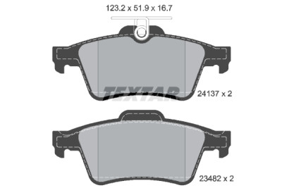 Plaquettes de frein TEXTAR 24137 01