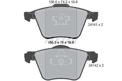 Plaquettes de frein TEXTAR 24141 01