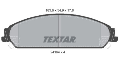 Plaquettes de frein TEXTAR 24164 01