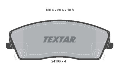 Plaquettes de frein TEXTAR 2416601