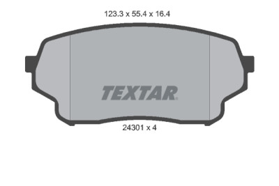Plaquettes de frein TEXTAR 24301 01