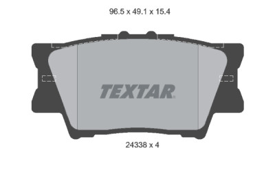 Plaquettes de frein TEXTAR 24338 01