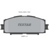 Plaquettes de frein TEXTAR 24347 01
