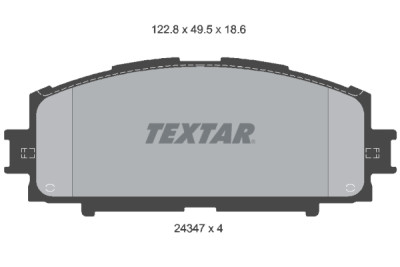 Plaquettes de frein TEXTAR 24347 01