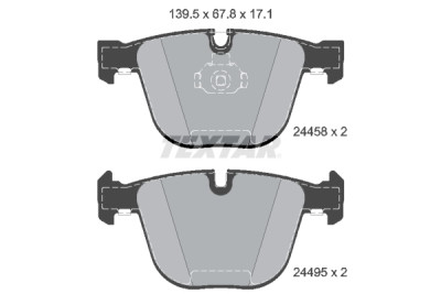 Plaquettes de frein TEXTAR 2445801