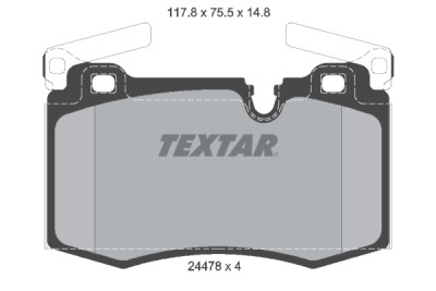 Plaquettes de frein TEXTAR 2447801